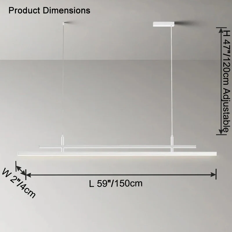 WOMO Linear Metal Chandelier -WM2780 - Image 15