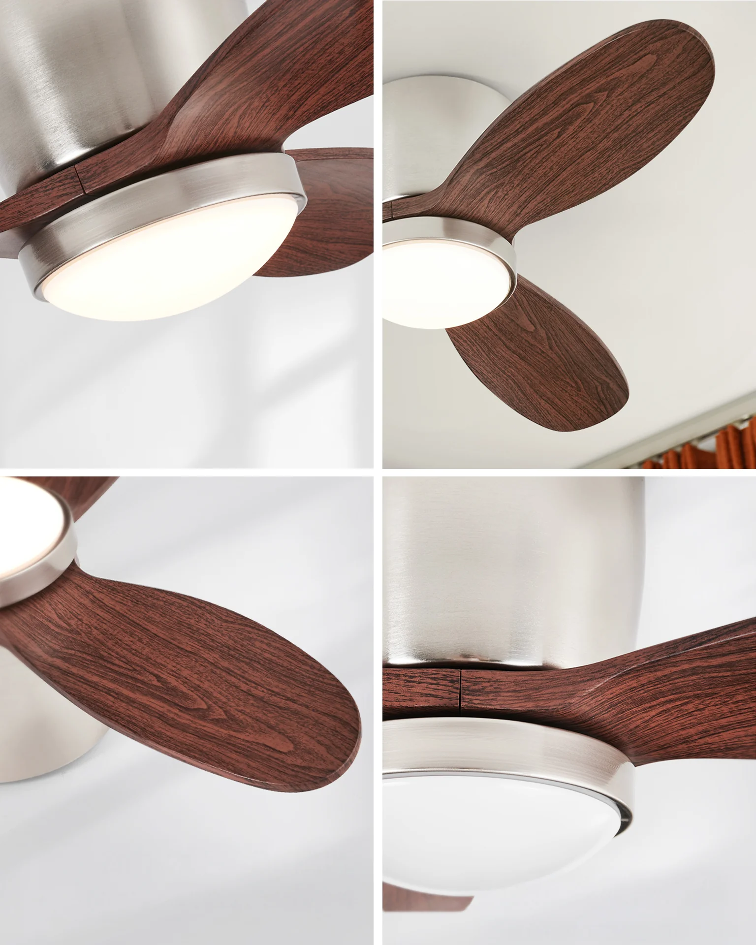 WOMO Low Profile Ceiling Fan Lamp-WM5146 - Image 9