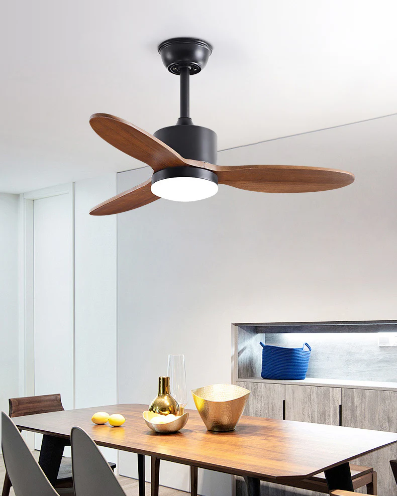 WOMO Mid Century Modern Ceiling Fan Lamp-WM5204 - Image 10