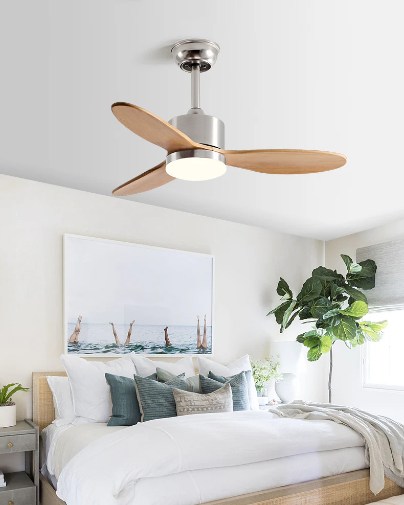 WOMO Mid Century Modern Ceiling Fan Lamp-WM5204 - Image 11