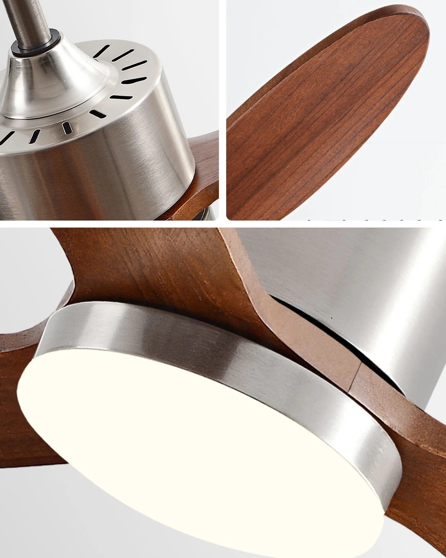 WOMO Mid Century Modern Ceiling Fan Lamp-WM5204 - Image 8