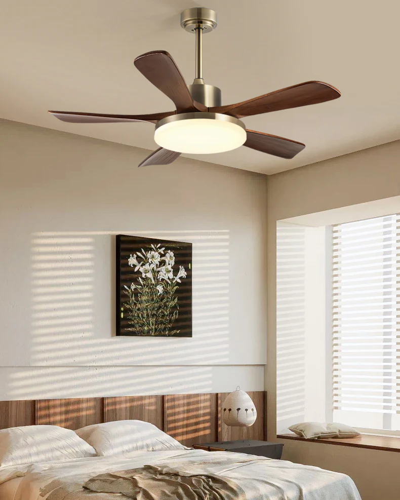 WOMO Mid Century Modern Ceiling Fan Lamp - WM5228a - Image 6
