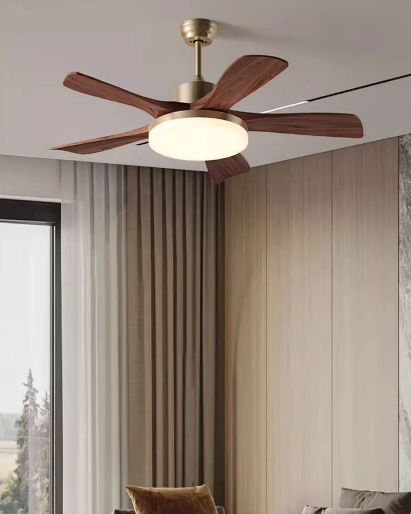WOMO Mid Century Modern Ceiling Fan Lamp - WM5228a - Image 7