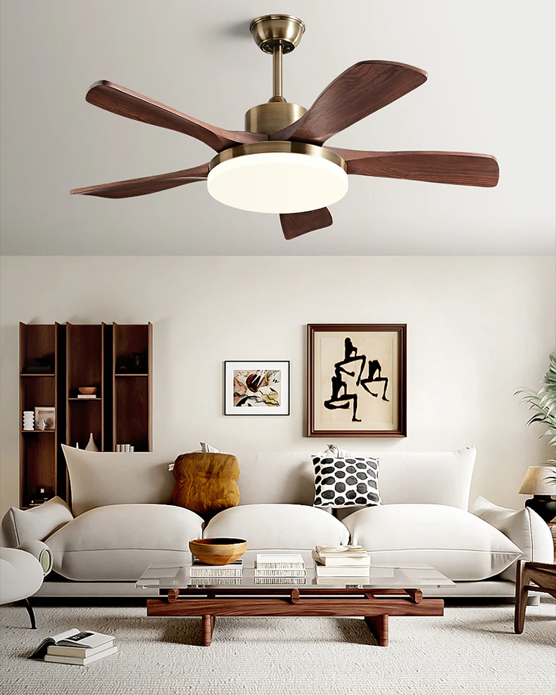 WOMO Mid Century Modern Ceiling Fan Lamp - WM5228a - Image 8