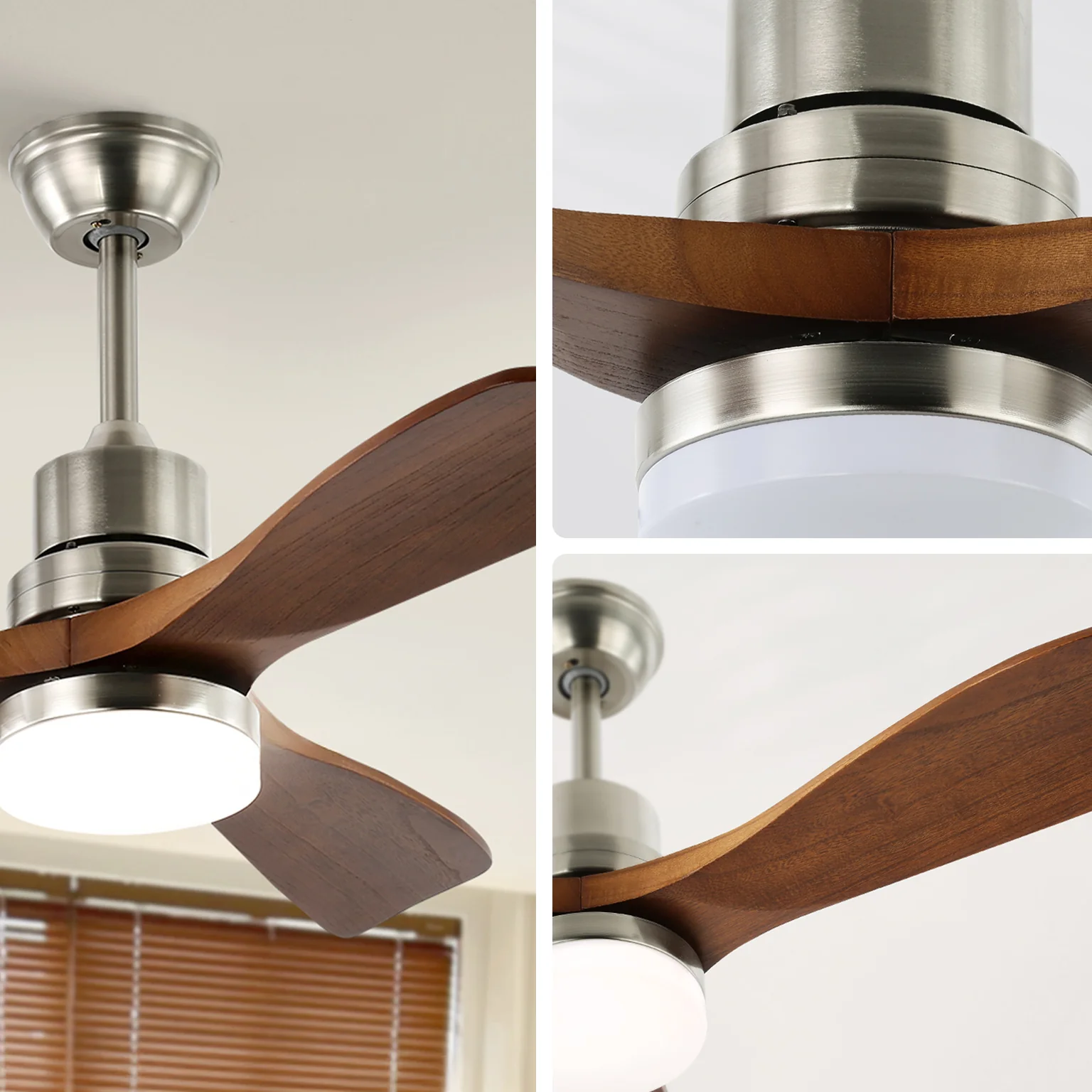 WOMO Mid Century Modern Ceiling Fan Lamp - WM5276 - Image 19