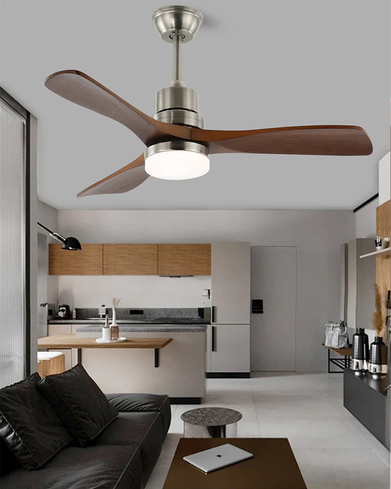 WOMO Mid Century Modern Ceiling Fan Lamp - WM5276 - Image 6