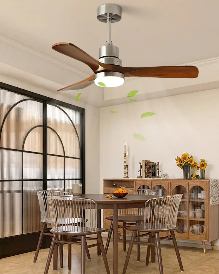 WOMO Mid Century Modern Ceiling Fan Lamp - WM5277 - Image 9