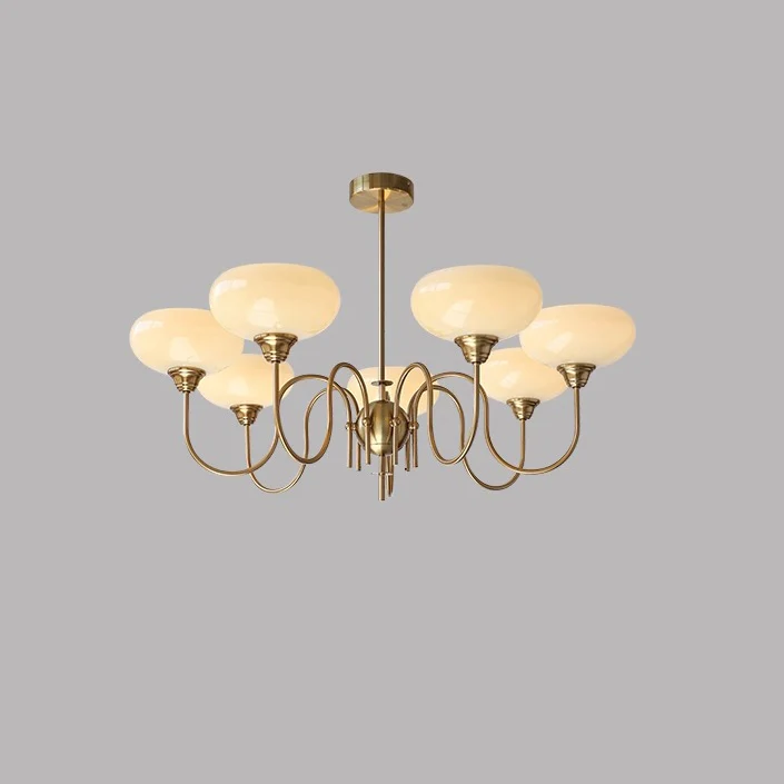 WOMO Milk Glass Arm Chandelier--WM3074 - Image 13