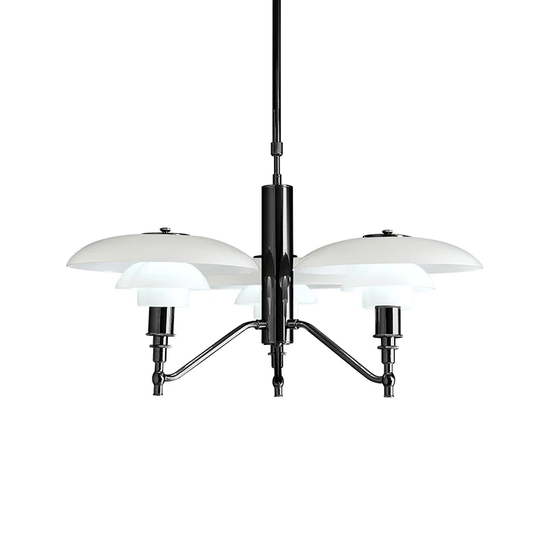 WOMO Milk Glass Shade Chandelier-WM2667 - Image 9