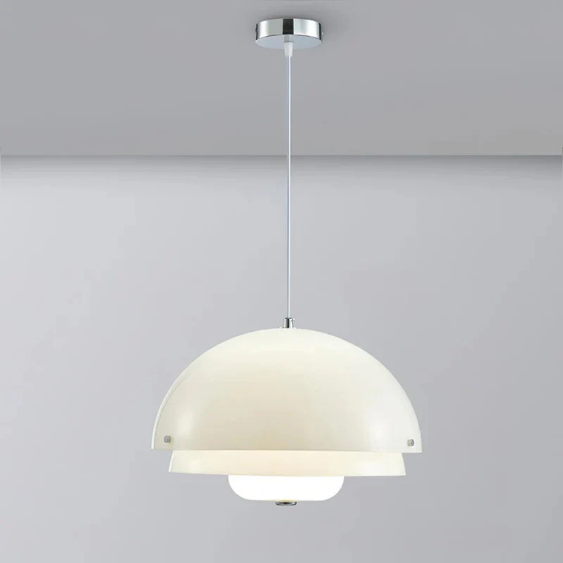 WOMO Milk Glass Dome Pendant Light-WM2786 - Image 10