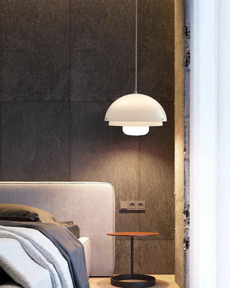 WOMO Milk Glass Dome Pendant Light-WM2786 - Image 6