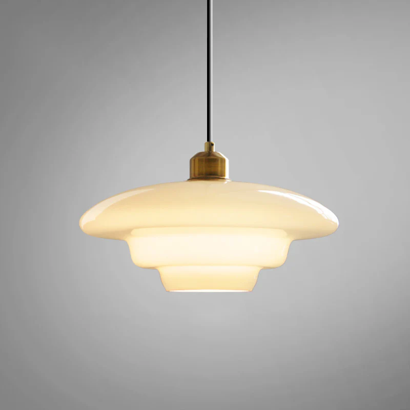 WOMO Milk Glass Dome Pendant Light-WM3009 - Image 12