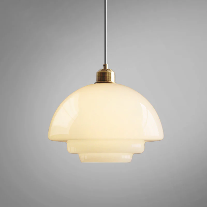WOMO Milk Glass Dome Pendant Light-WM3009 - Image 13