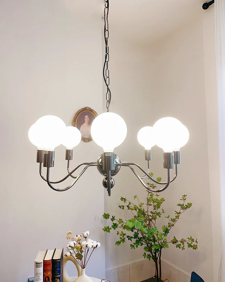 WOMO Glass Globe Black Arm Chandelier-WM2173 - Image 30
