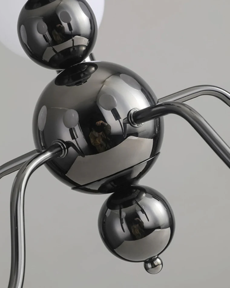 WOMO Glass Globe Black Arm Chandelier-WM2173 - Image 46