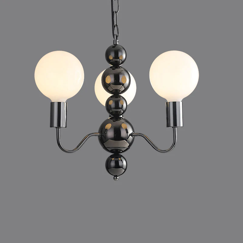 WOMO Glass Globe Black Arm Chandelier-WM2173 - Image 50