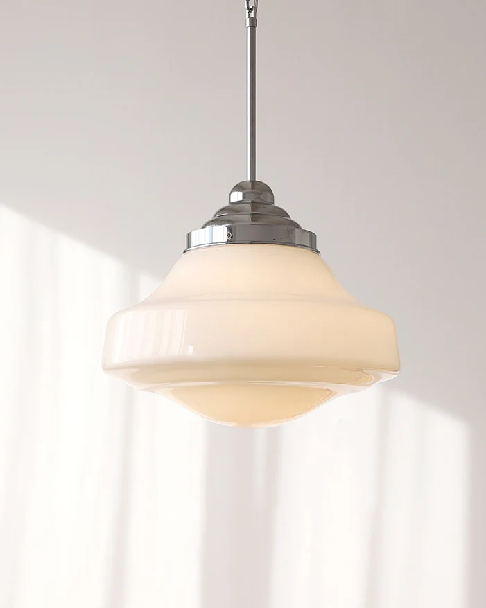 WOMO Milk Glass Pendant Light-WM2900 - Image 6