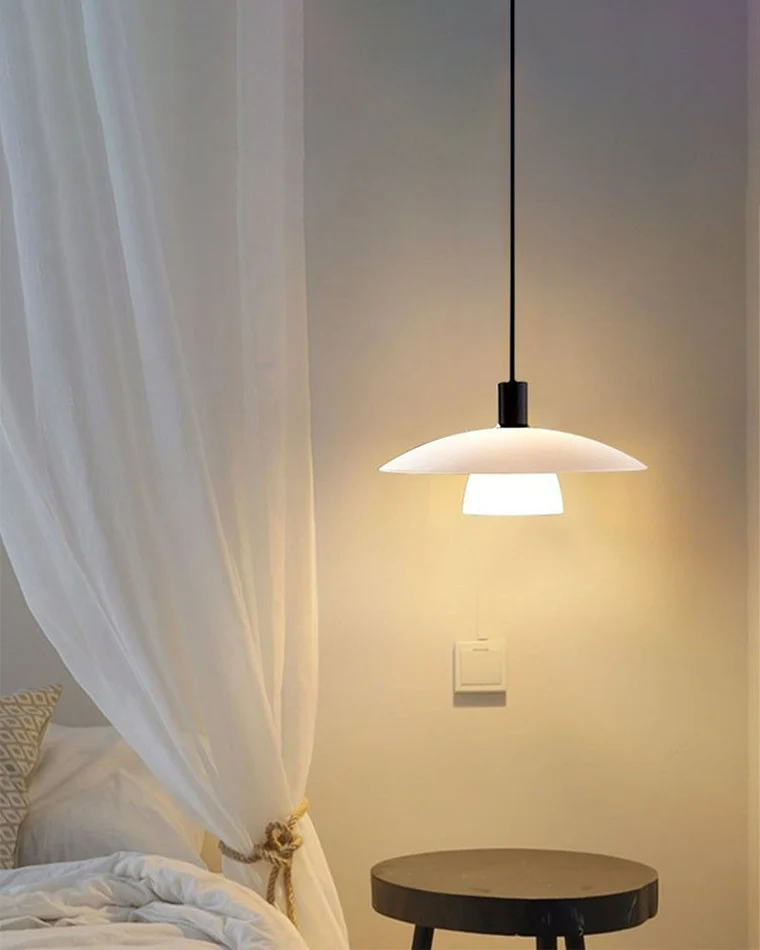 WOMO Milk Glass Shaded Pendant Light-WM2678 - Image 13