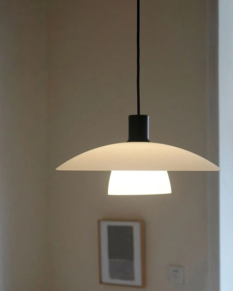 WOMO Milk Glass Shaded Pendant Light-WM2678 - Image 19