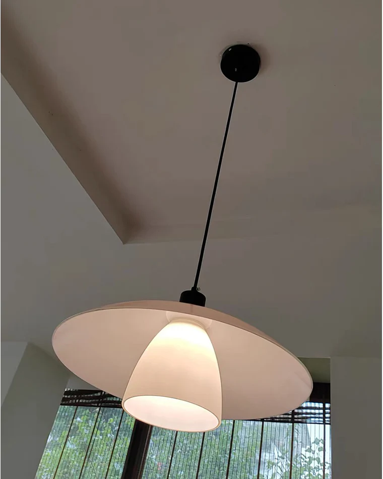 WOMO Milk Glass Shaded Pendant Light-WM2678 - Image 21