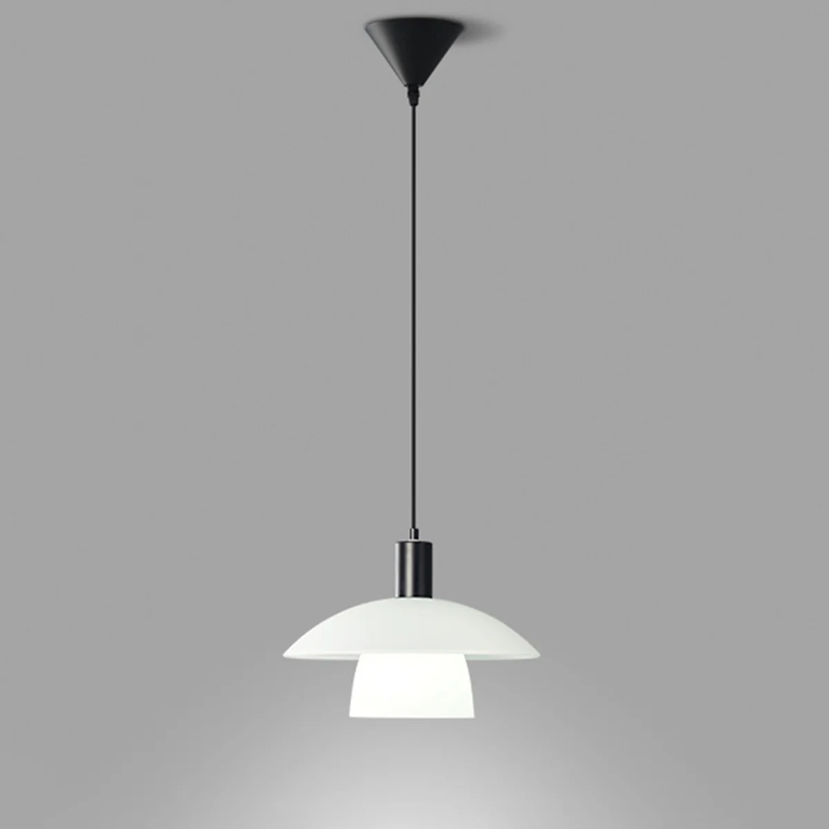 WOMO Milk Glass Shaded Pendant Light-WM2678 - Image 26