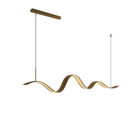 WOMO Minimalist Wavy Linear Pendant Light-WM2990 - Image 10