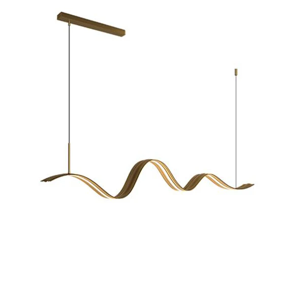 WOMO Minimalist Wavy Linear Pendant Light-WM2990 - Image 11