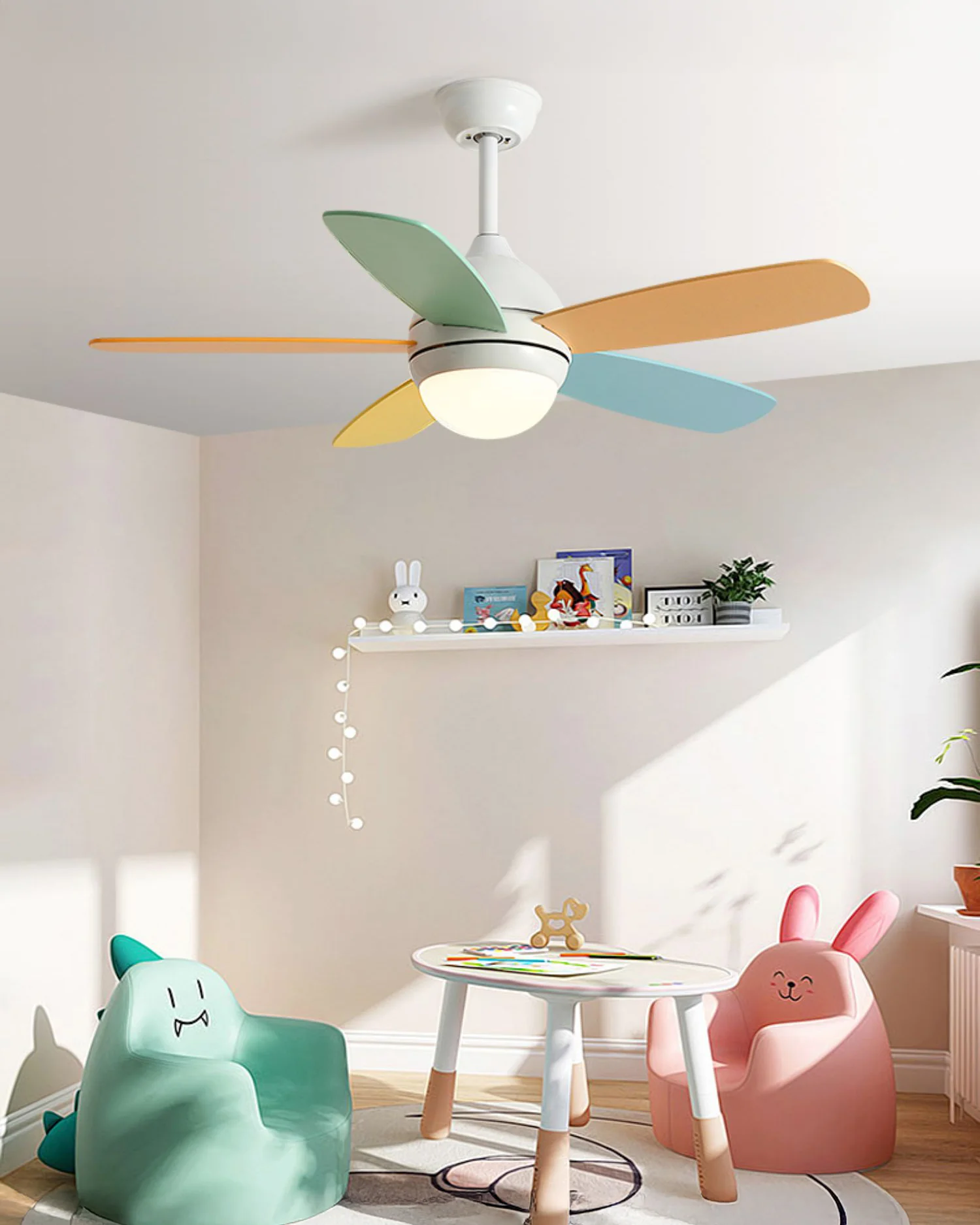 WOMO Modern 5 Blade Ceiling Fan Lamp - WM5247 - Image 14