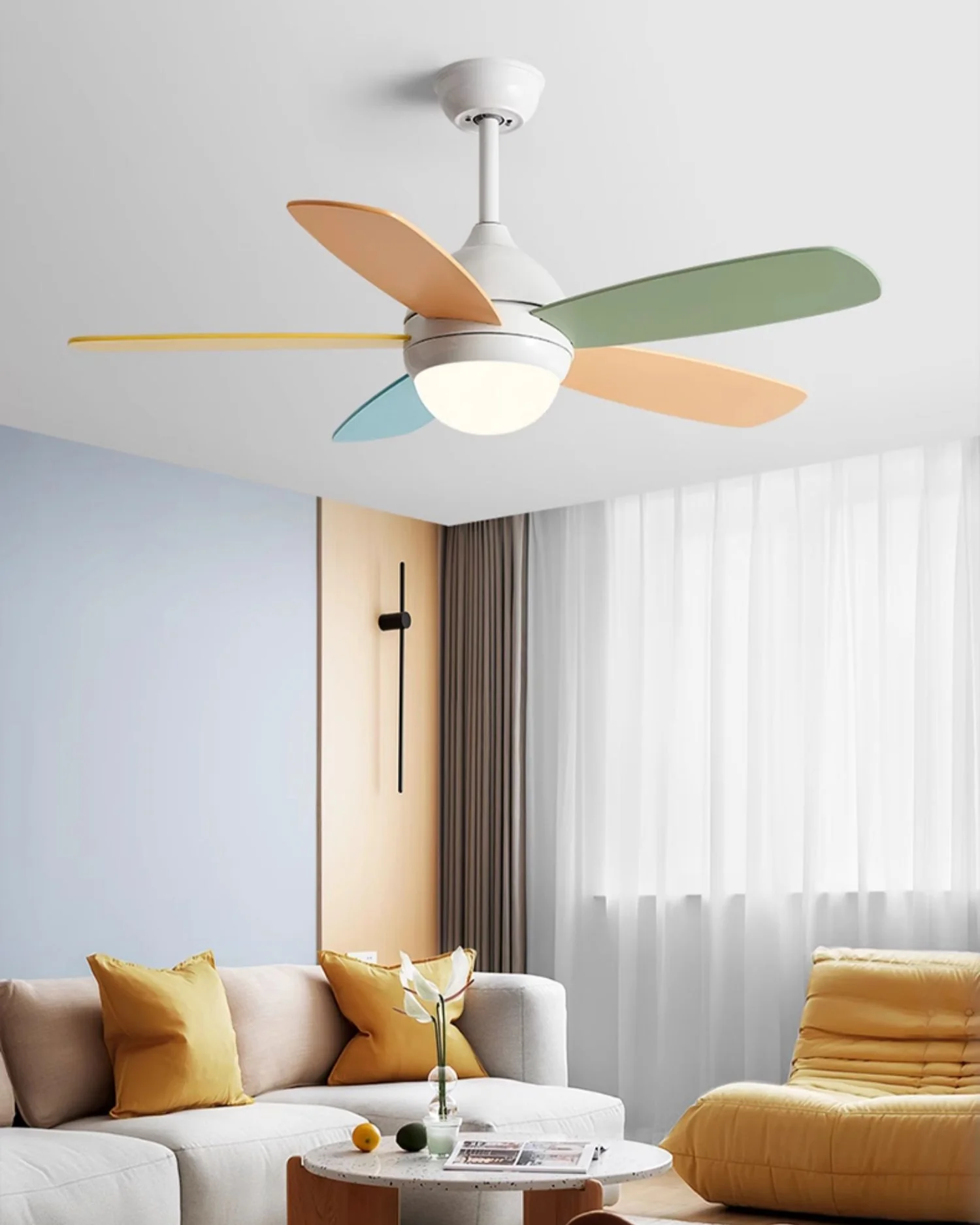 WOMO Modern 5 Blade Ceiling Fan Lamp - WM5247 - Image 18