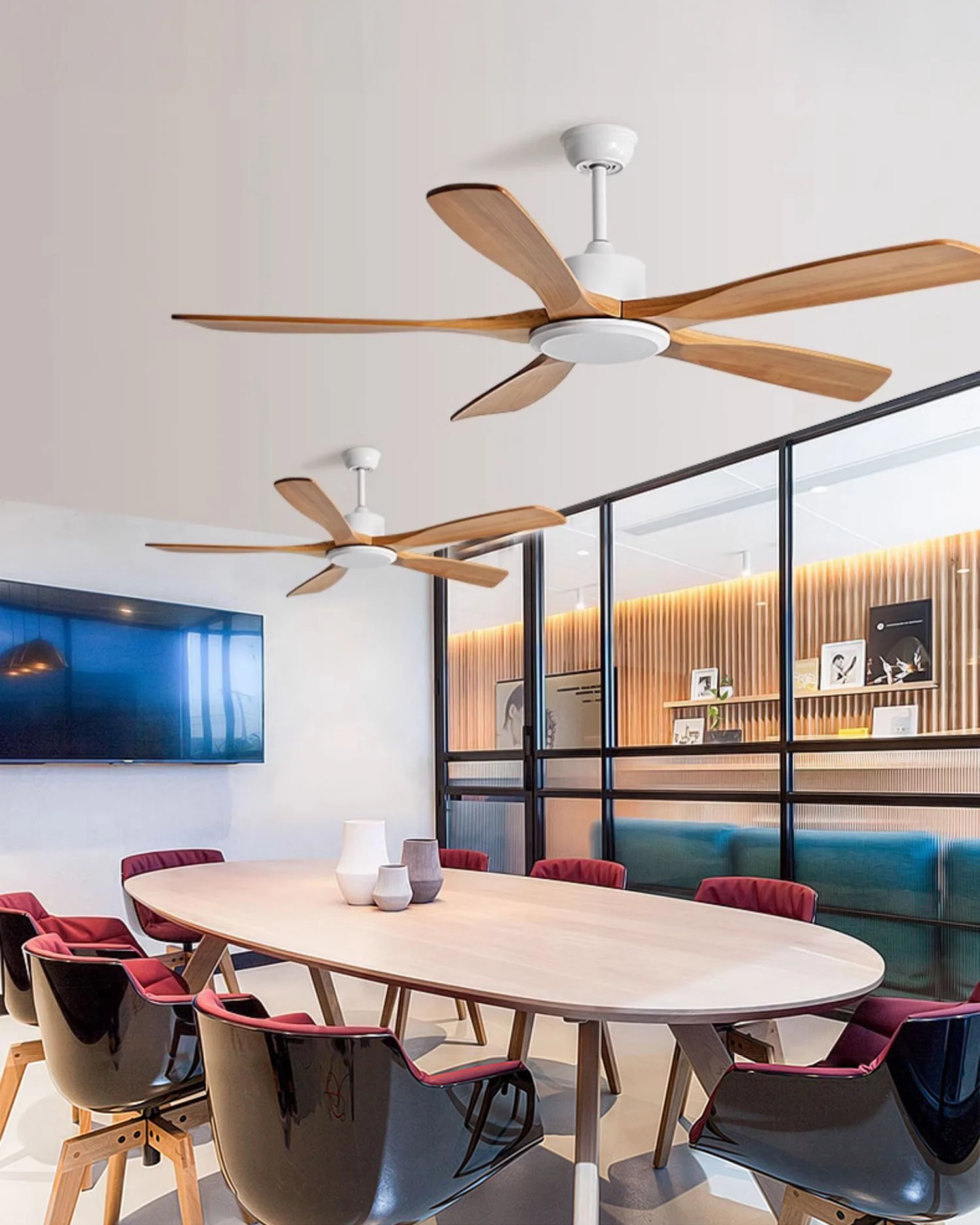 WOMO Modern 5 Wood Blade Ceiling Fan - WM5244 - Image 11