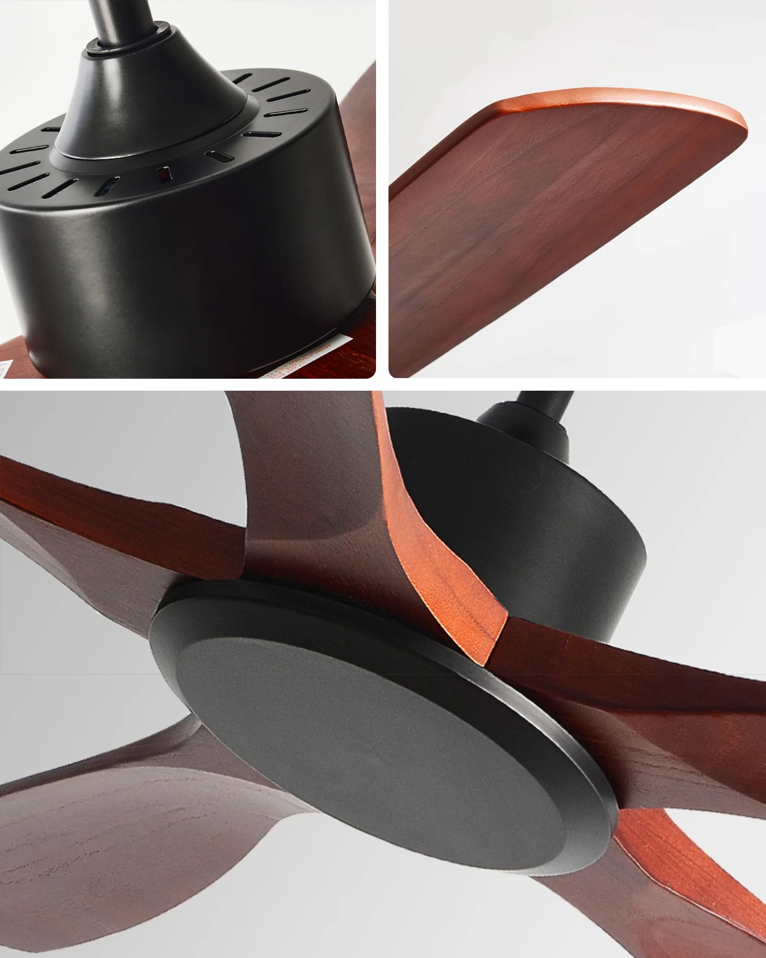 WOMO Modern 5 Wood Blade Ceiling Fan - WM5244 - Image 3