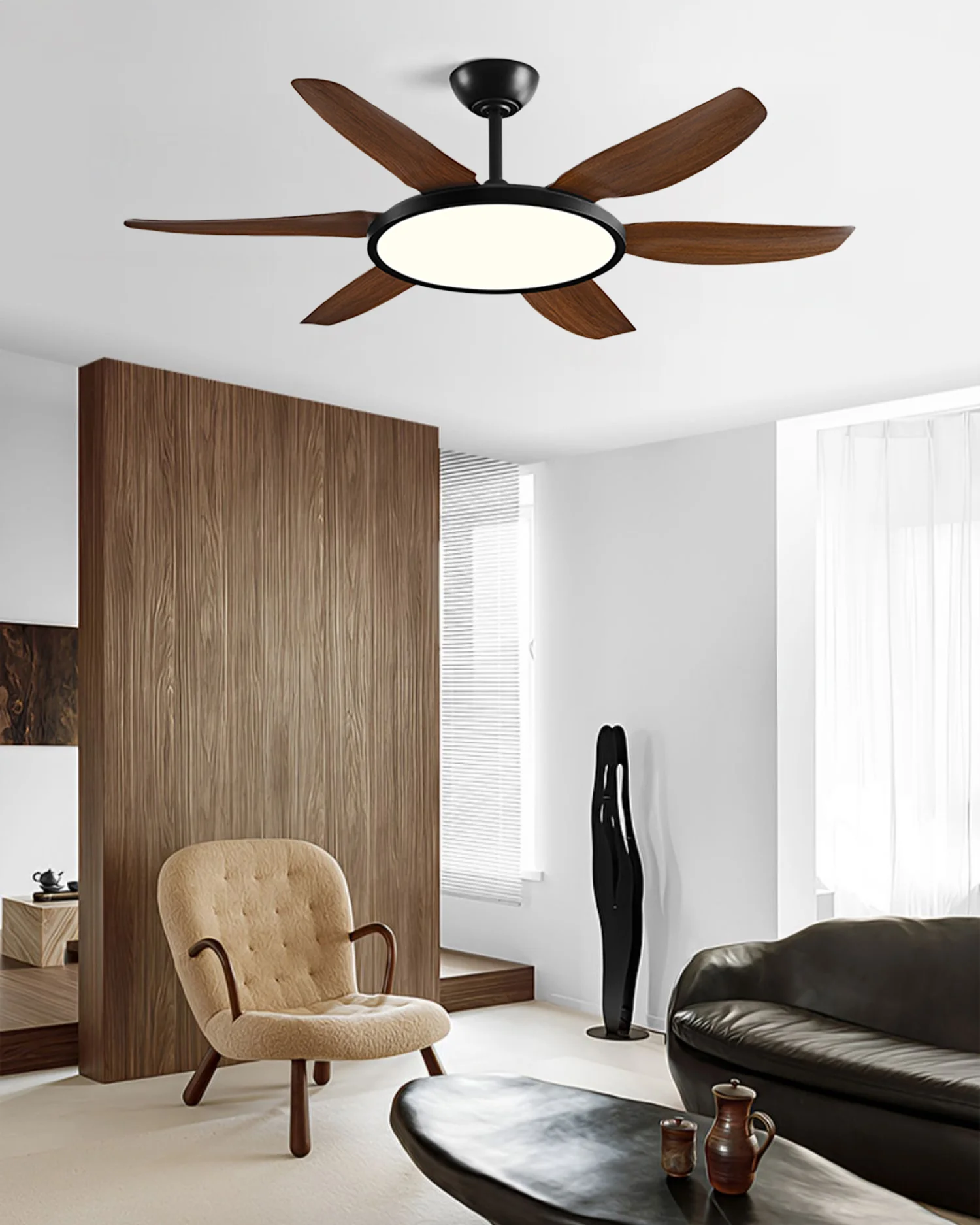 WOMO Modern 6 Blade Ceiling Fan Lamp - WM5238 - Image 3