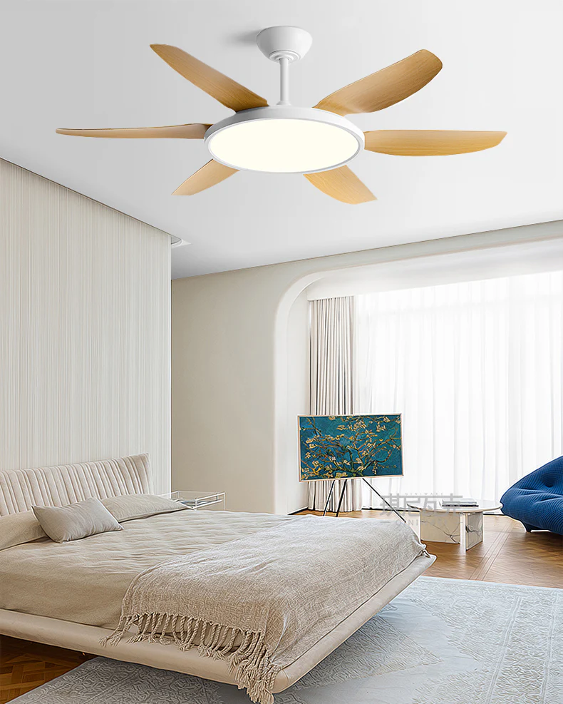 WOMO Modern 6 Blade Ceiling Fan Lamp - WM5238 - Image 4