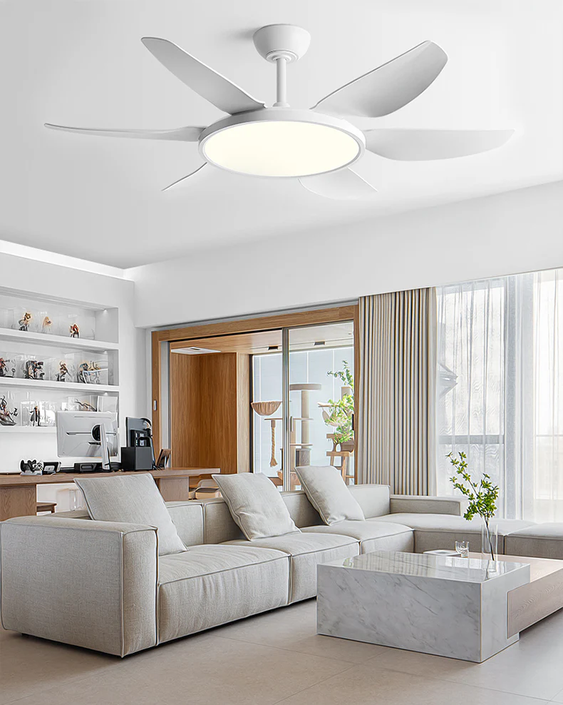 WOMO Modern 6 Blade Ceiling Fan Lamp - WM5238 - Image 6