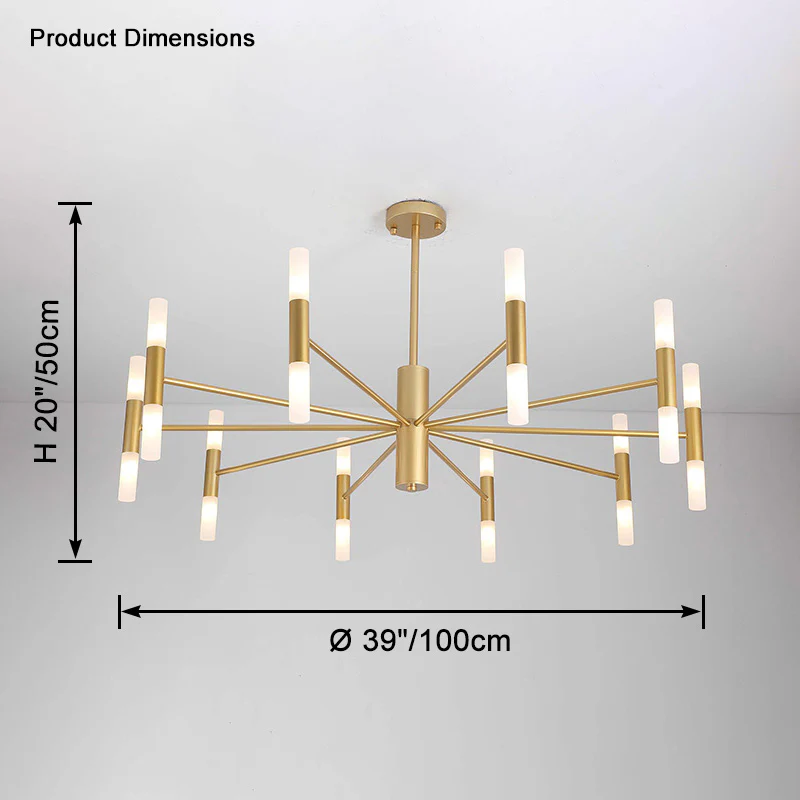 WOMO Modern Candle Chandelier-WM2447 - Image 14