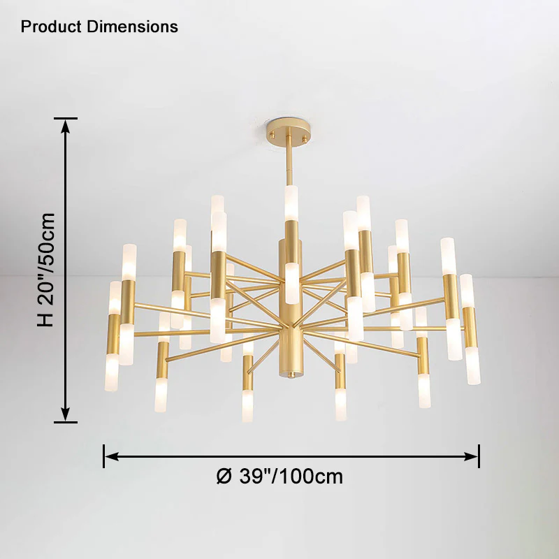 WOMO Modern Candle Chandelier-WM2447 - Image 16