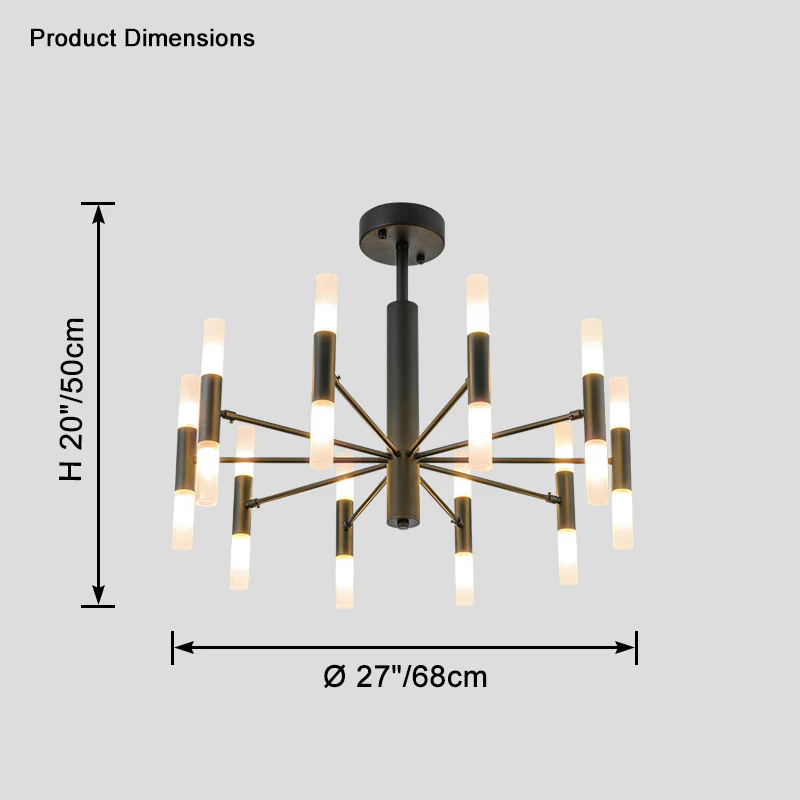 WOMO Modern Candle Chandelier-WM2447 - Image 18