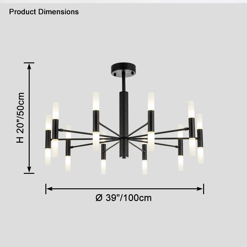 WOMO Modern Candle Chandelier-WM2447 - Image 20