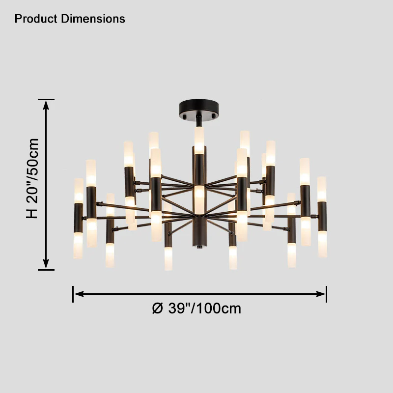 WOMO Modern Candle Chandelier-WM2447 - Image 22