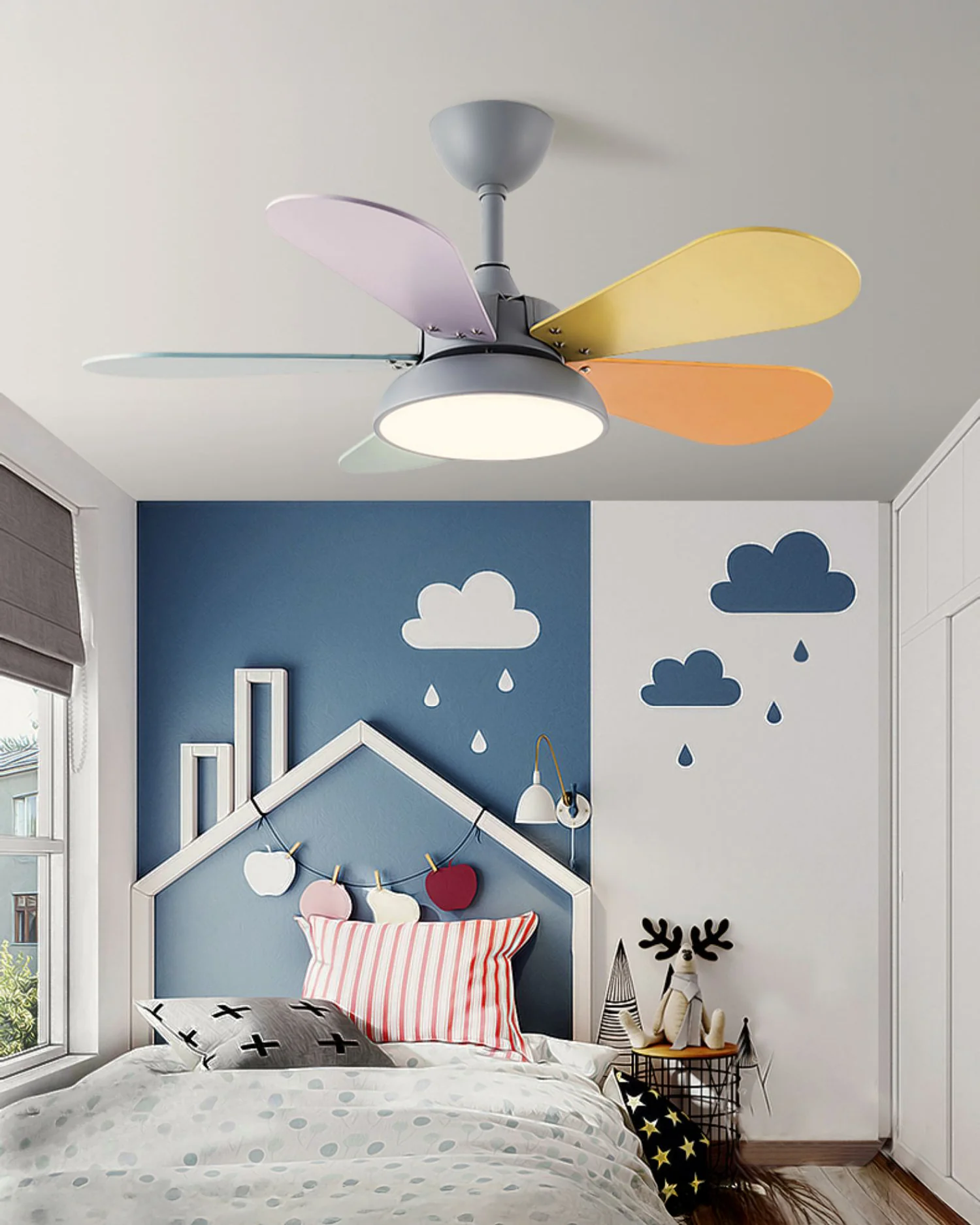 WOMO Modern Children Ceiling Fan Lamp - WM5207 - Image 5