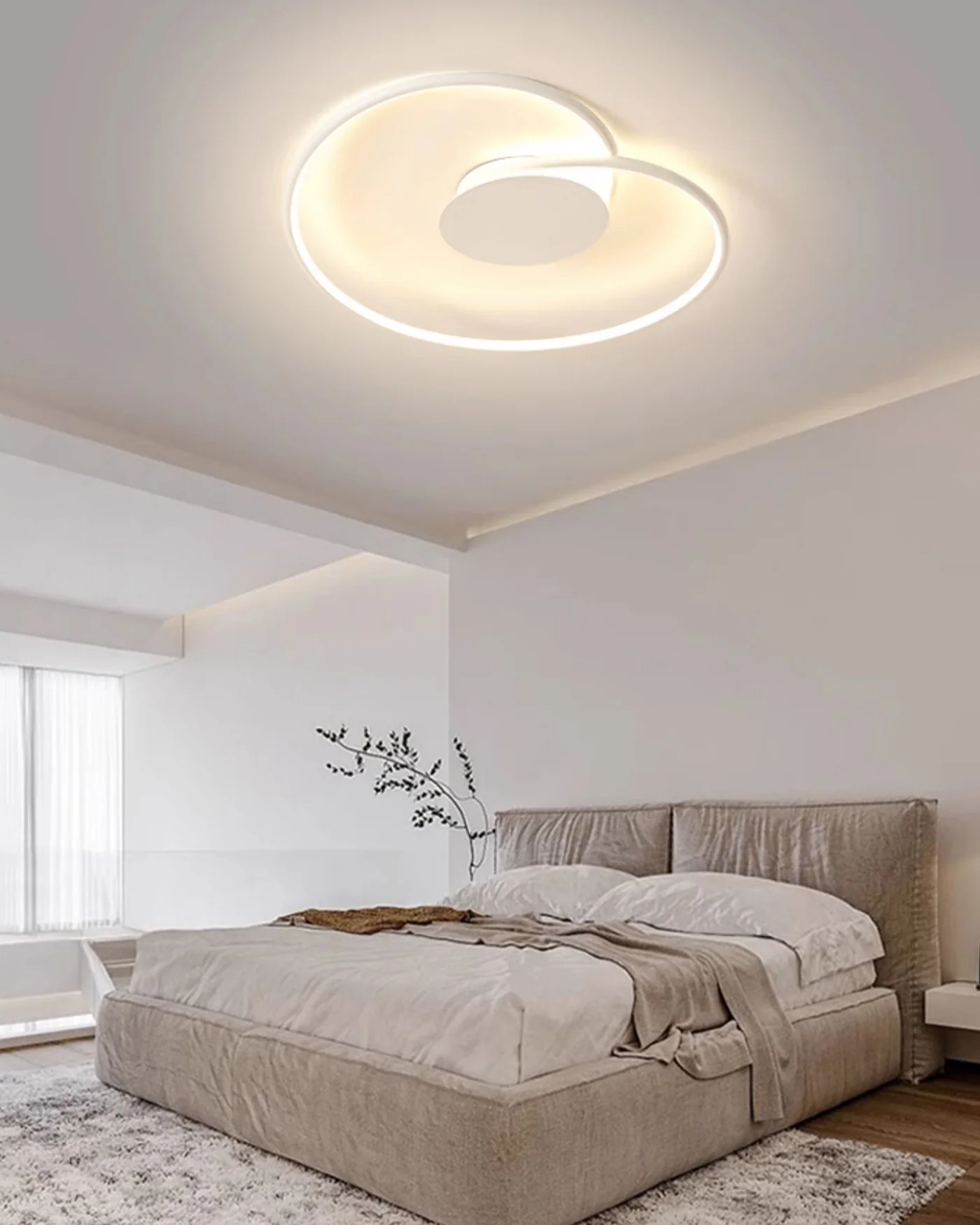 WOMO Heart LED Flush Mount Ceiling Light-WM1129 - Image 3