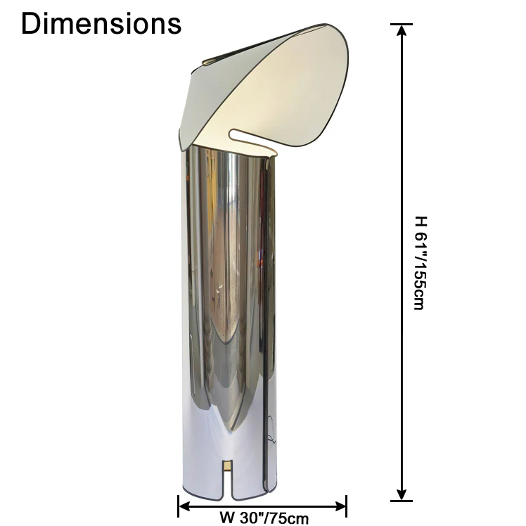 WOMO Modern Cylinder Floor Lamp-WM7089 - Image 23
