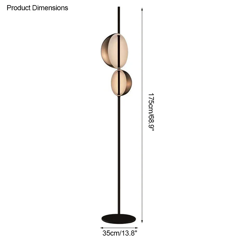 WOMO 2-bulb Semi-Globe Floor Lamp-WM7026 - Image 21