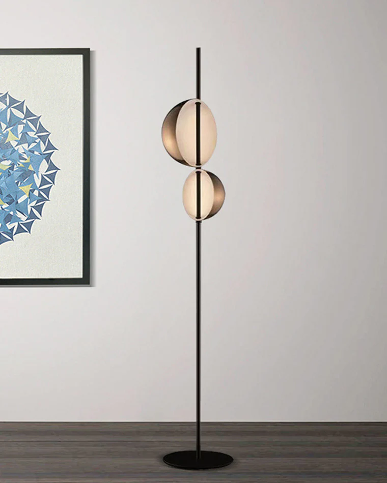 WOMO 2-bulb Semi-Globe Floor Lamp-WM7026 - Image 5