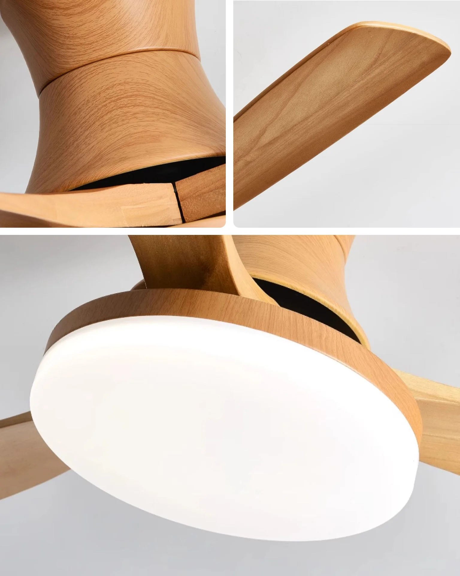 WOMO Modern Low Profile Ceiling Fan Lamp - WM5198 - Image 12