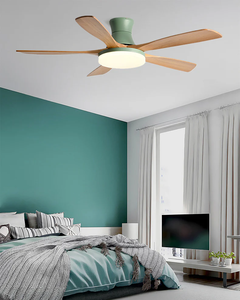 WOMO Modern Low Profile Ceiling Fan Lamp - WM5198 - Image 22