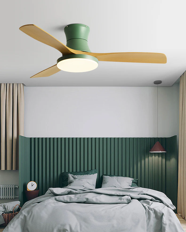 WOMO Modern Low Profile Ceiling Fan Lamp-WM5214 - Image 3