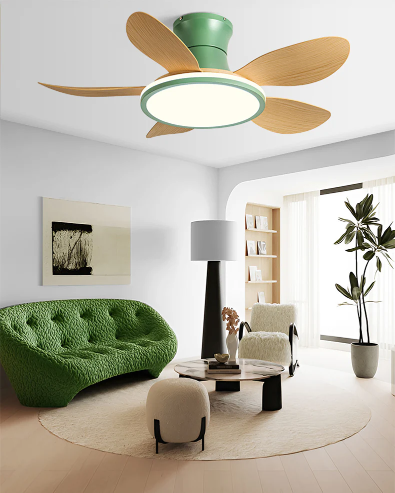 WOMO Modern Low Profile Ceiling Fan Lamp - WM5239 - Image 13