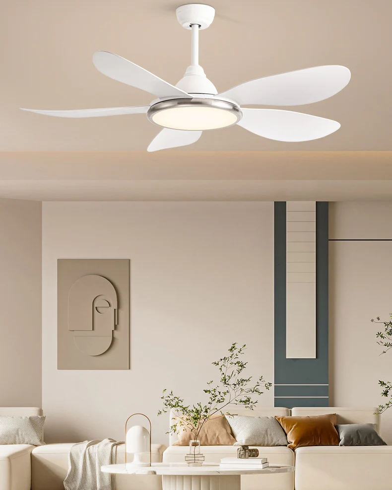 WOMO Modern Oak-look Ceiling Fan Lamp - WM5185 - Image 16