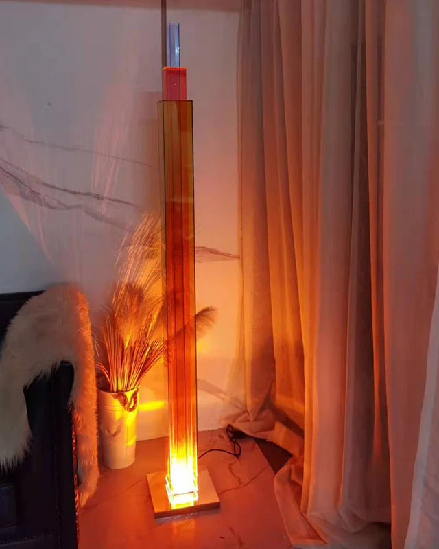 WOMO Red Column Floor Lamp-WM7138 - Image 5